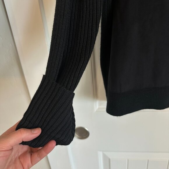 Jaclyn Smith warm black pullover sweater jumper zip crew neck plus 2X womens - Picture 3 of 13